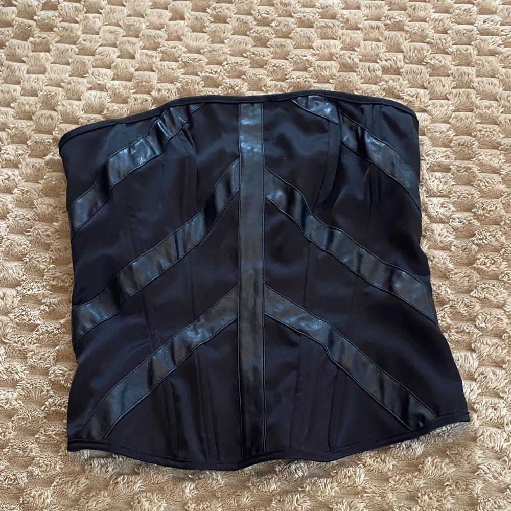 Charlotte Russe Black Strapless Top